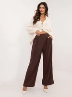 Brown corduroy trousers with pockets