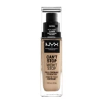 NYX PROFESSIONAL MAKEUP Can't Stop Won't Stop 24 hour Foundation Vysoce krycí make-up - 07 Natural 30 ml