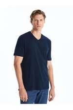 LC Waikiki Lw - V Neck Short Sleeve Combed Cotton Men's T-Shirt