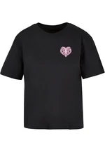 Women's T-shirt Heart Cage - black