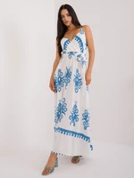 Dress-DHJ-SK-16201.84-White/Blue