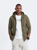 Ombre BASIC men's cotton stretch sweatshirt - olive