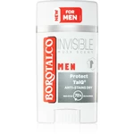 Borotalco MEN Invisible deodorant roll-on proti bílým a žlutým skvrnám pro muže vůně Musk Scent 40 ml