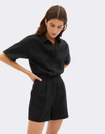 Thinking MU Black Agata Jumpsuit BLACK XS