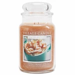 Village Candle Vonná svíčka ve skle Latté se slaným karamelem (Salted Caramel Latte) 602 g