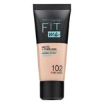 Maybelline Fit Me! Foundation Matte + Poreless 102 Fair Ivory tekutý make-up so zmatňujúcim účinkom 30 ml