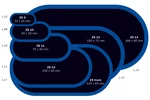 Záplata ZS na opravu duší, oválná, různé velikosti - Ferdus Varianta: ZS 9 na opravu duší - 32x16 mm. 1 ks