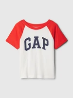 White-red boys' T-shirt with GAP logo