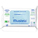 Mustela Compostable at Home Cleansing Wipes Perfume Free čistiace utierky bez parfumácie pre deti od narodenia 60 ks