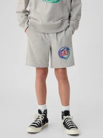 Grey boys' tracksuit shorts GAP