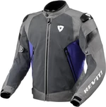 Rev'it! Jacket Control Air H2O Grey/Blue L Giacca in tessuto