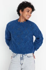 Sweter damski Trendyol Indigo