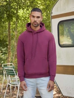 Burgundy Men's Hooded Sweat Fruit of the Loom