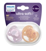 PHILIPS AVENT Cumlík Ultrasoft Premium zvieratko 6-18m dievča 2 ks