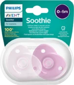 PHILIPS AVENT Šidítko Soothie 0-6m dívka 2 ks