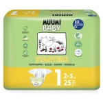 MUUMI BABY Pleny jednorázové 1 Newborn 2-5 kg 25 ks