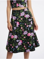 Orsay Black Ladies Flowered Skirt - Women