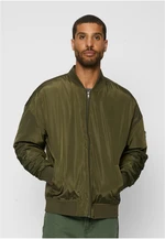 Oversized Bomber Jacket Dark Olive