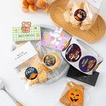 500 Pcs Halloween Party Label Stickers Pumpkin Ghost Castle Thank You Seal Sticker Gift Decoration