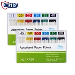 Dental Absorbent Paper Points 02 Taper Root Canal Endodontics Moisture Absorbing Paper Tips Dentistry Disposible Tool 200Pcs/Box