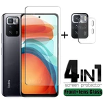 4-in-1 For Xiaomi Poco X3 GT For Poco X3 GT Tempered Glass Phone Film HD Transparent Screen Protector For Poco X3 GT Lens Glass