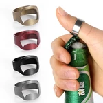 Stainless Steel Unique Finger Ring Openers Beer Bottles Opener Multi Function Labor Saving Bottle Openners Bar Kitchen Gadgets