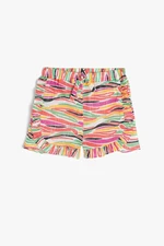 Koton Orange Baby Girl Patterned Shorts