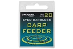 Drennan háčky bez protihrotu Eyed Carp Feeder Barbless vel. 14