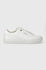 Kožené sneakers boty Pepe Jeans PMS00007 bílá barva, CAMDEN BASIC M