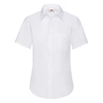 White poplin shirt with short sleeves Fruit Of The Loom