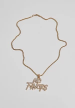 No Favor necklace - gold color