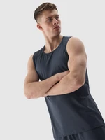 Pánsky tréningový regular tank top z recyklovaných materiálov - denim