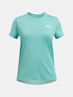 Tyrkysové dievčenské športové tričko Under Armour Knockout Tee