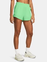 Světle zelené dámské sportovní kraťasy Under Armour Flex Woven Short 3in