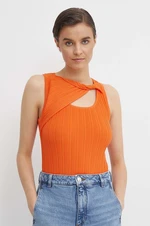 Top Dkny dámsky, oranžová farba, P4BSAN40