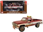 1982 Chevrolet K-20 Push Truck Red and White (Dirty) "World of Outlaws" 1/18 Diecast Model Car by Greenlight for ACME