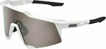 100% Speedcraft Matte White/HiPER Silver Mirror Lens Ochelari ciclism