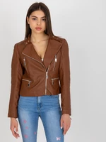 Brown women's jacket ramones