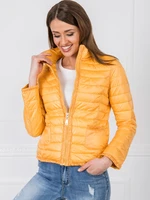 Yellow quilted jacket