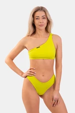 Nebbia One Shoulder Bandeau Bikini Top 448 Green S