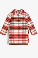 Koton Girl's Button Detail Coat