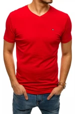 Piros férfi póló nyomtatás nélkül
