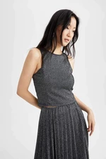 DEFACTO Sleeveless Knitted Crop Top