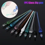 1PC Art Calligraphy Signature Writing Glass Dip Pen Painting Supplies Fountain Pen Filling Ink