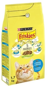 FRISKIES GM 6x1,7kg s lososom a pridanou zeleninou