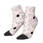 Bunny Rabbits Ankle Socks Male Mens Women Autumn Stockings Printed