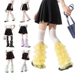 Women Japanese Leg Warmers Sweet Long Boot Socks Summer Over The Knee High Socks