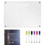 Acrylic Fridge Dry Erase Board Magnetic Acrylic Calendar For Refrigerator Magnetic Fridge Magnet Reusable Dry Erase Board For