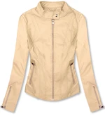 Basics Lederimitatjacke Beige