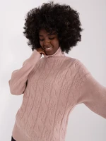 Sweater-AT-SW-23401.97P-Dark Pink